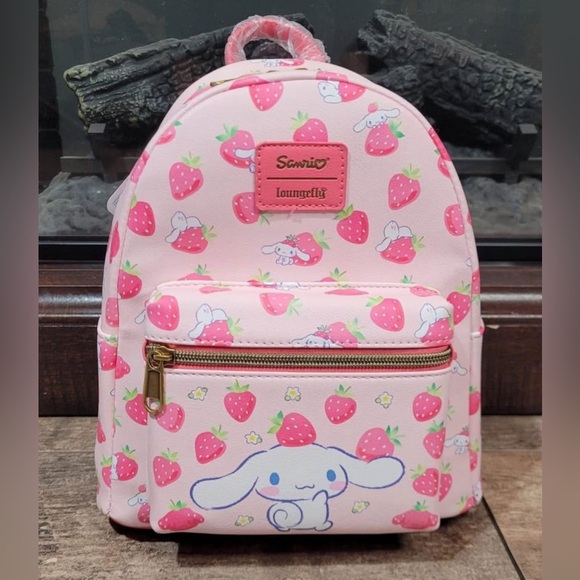 Loungefly Handbags - Loungefly Cinnamoroll Strawberries Mini Backpack
